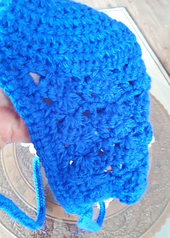 Dantel Model Örgü Bone Bere - Görsel 5