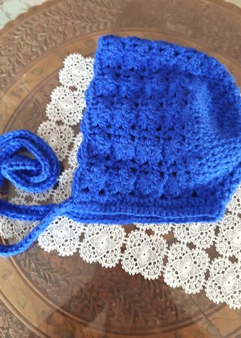 Dantel Model Örgü Bone Bere - Görsel 7