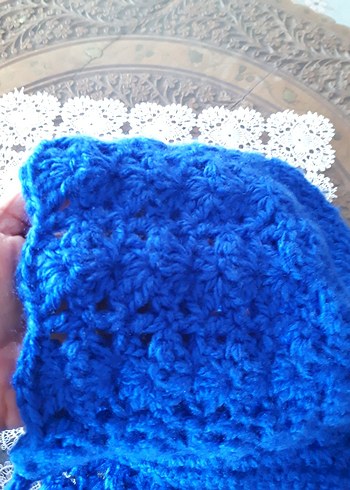 Dantel Model Örgü Bone Bere - Görsel 4