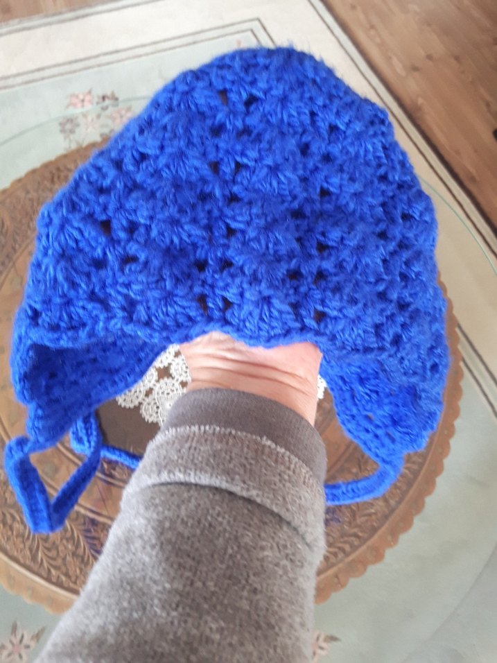 Dantel Model Örgü Bone Bere - Görsel 2