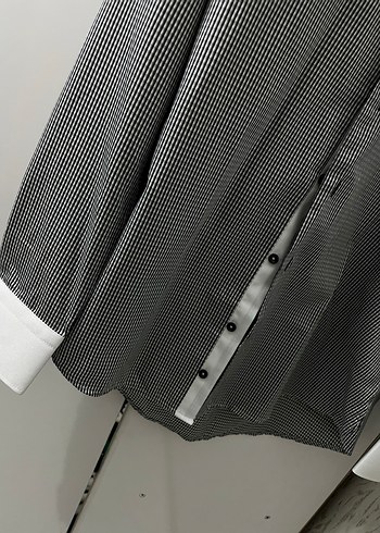 Gri Kareli Uzun Kollu Erkek Gömlek - Görsel 2