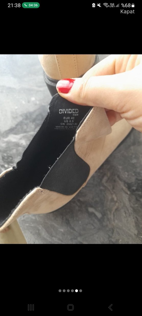 Bej Süet erkek Botları Blok Topuklu - Görsel 3