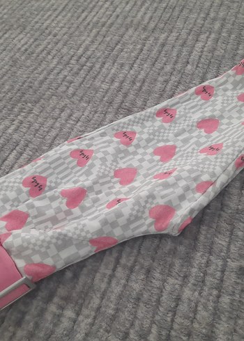 Kemerli Pembe Kalpli Kız Taytı - Görsel 3