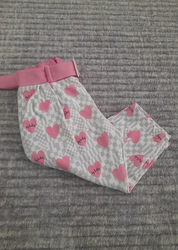 Kemerli Pembe Kalpli Kız Taytı - Görsel 2
