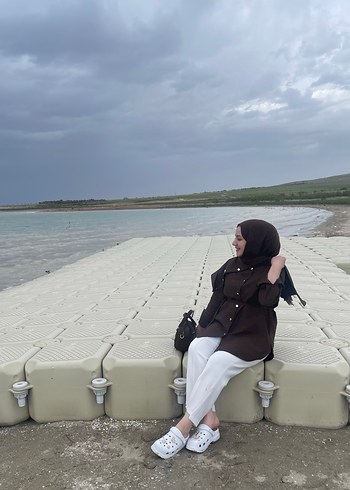 Kadın Kahverengi Midi Parka - Görsel 3