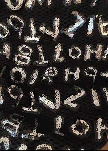 Kız Çocuk Siyah Payetli Uzun Kollu Tişört - Görsel 3