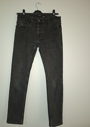 Erkek Gri Denim Regular Fit Jean - Görsel 3