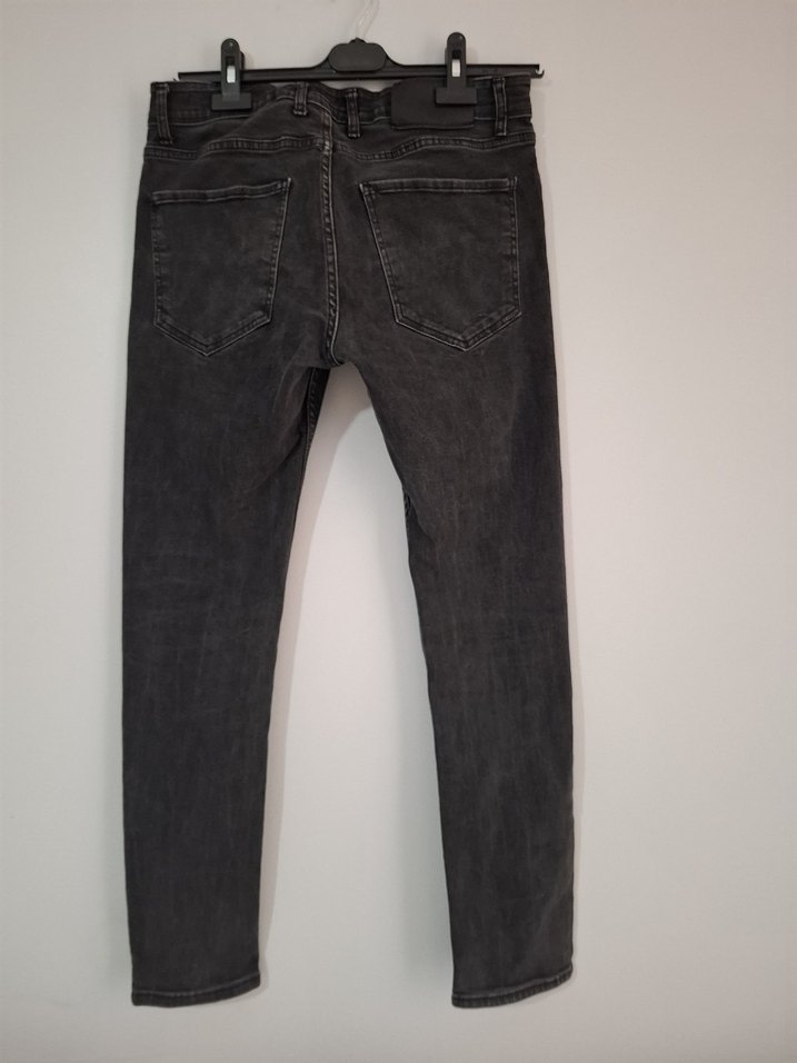 Erkek Gri Denim Regular Fit Jean - Görsel 4