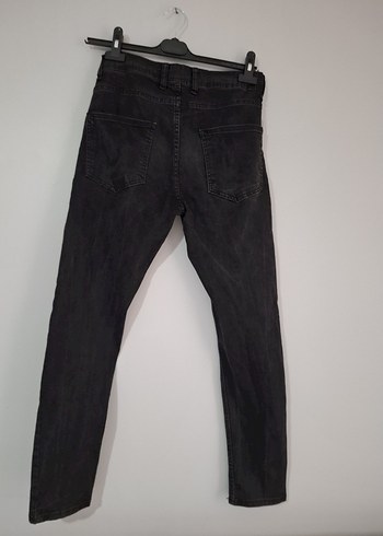 Gri Rahat Kesim Erkek Kot Pantolon - Görsel 6