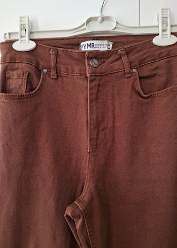 Kadın Kahverengi Süet Boyfriend Pantolon - Görsel 7