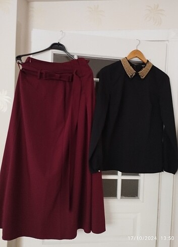 Gömlek kotondan alındı 38 beden etek 42 beden  - Görsel 9