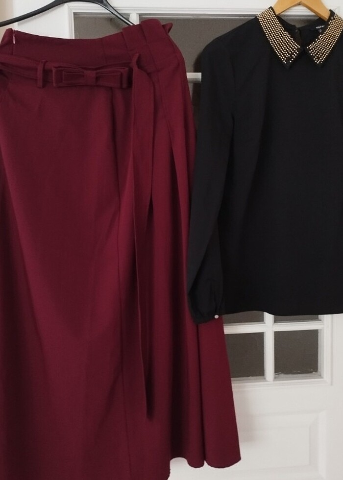 Gömlek kotondan alındı 38 beden etek 42 beden  - Görsel 3