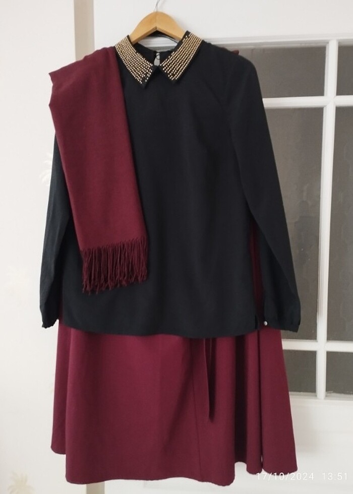 Gömlek kotondan alındı 38 beden etek 42 beden  - Görsel 5