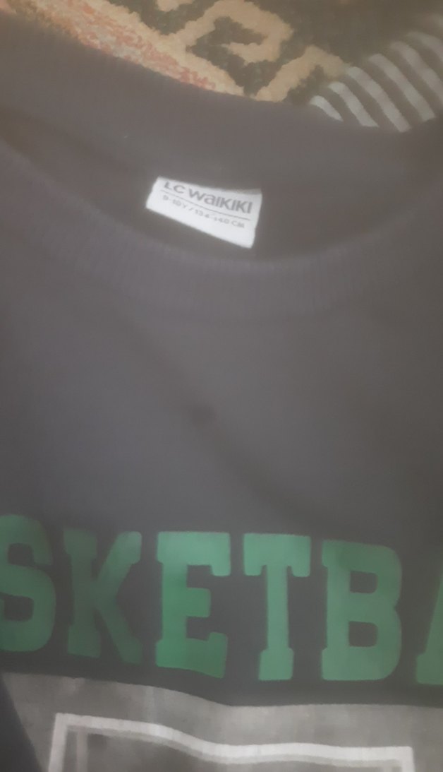 Siyah Baskılı Erkek Sweatshirt - Görsel 4