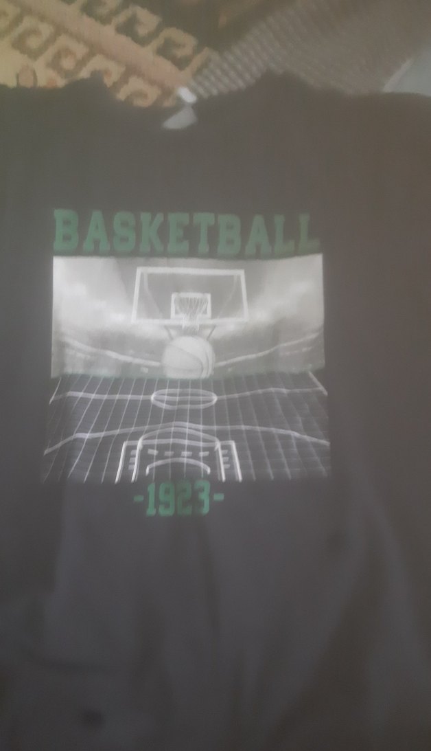 Siyah Baskılı Erkek Sweatshirt - Görsel 2