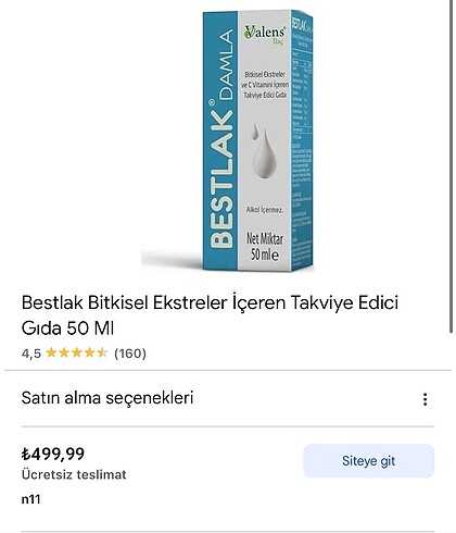 BESTLAK SÜT ARTTİRİCİ