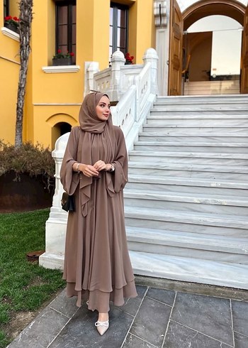Abaya koyu vizon - Görsel 2