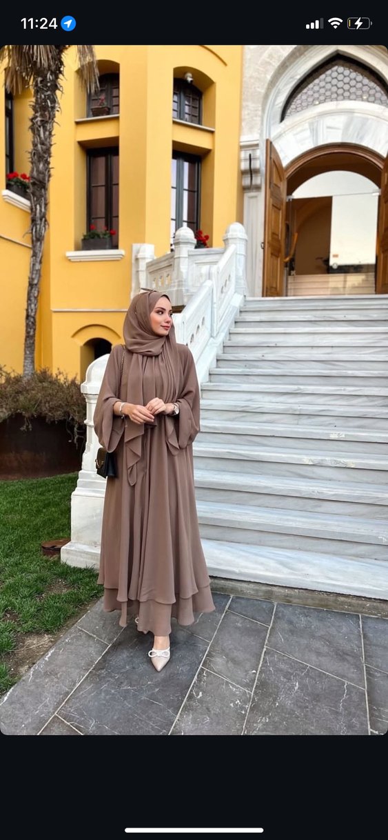 Abaya koyu vizon - Görsel 2