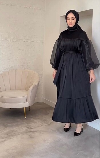 Siyah elbise - Görsel 3