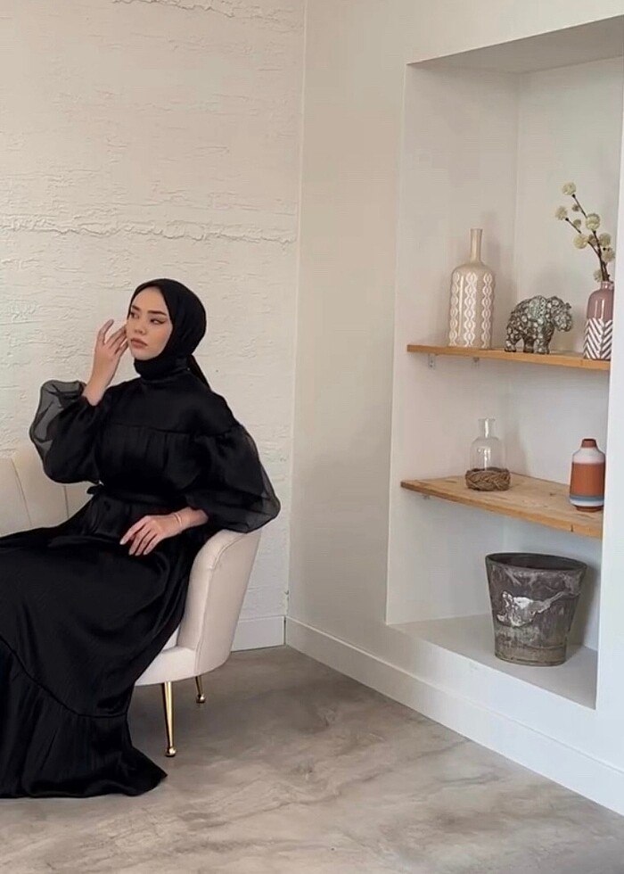 Siyah elbise - Görsel 5