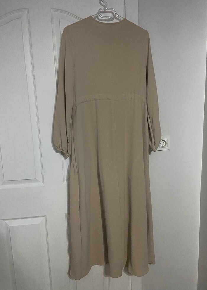 Krem elbise - Görsel 3