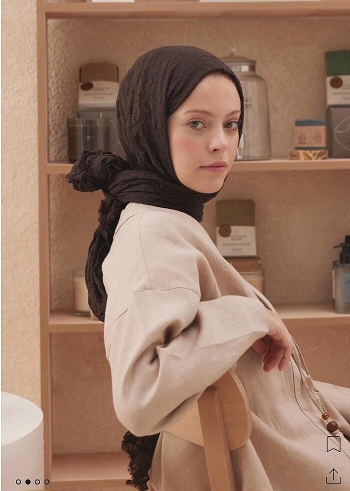 Acı kahve Fresh şal - Görsel 2