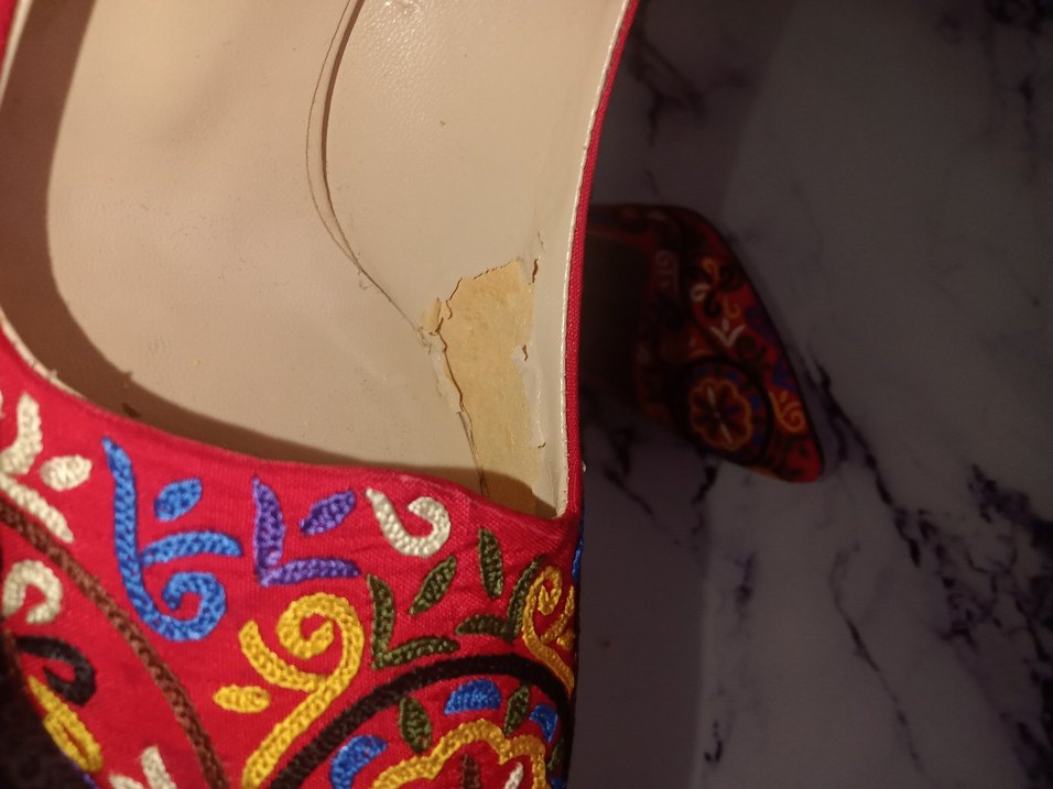 Renkli Nakışlı Tokalı Stiletto - Görsel 4