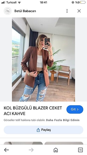 Blazer ceket