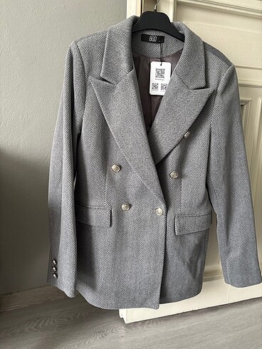 m Beden gri Renk Kaşe blazer
