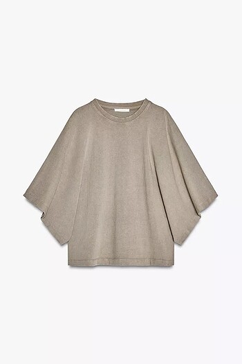 s Beden kahverengi Renk Zara Tshirt