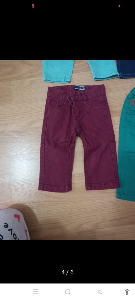 Renkli Erkek Çocuk Bol Kesim Denim Pantolon - Görsel 4