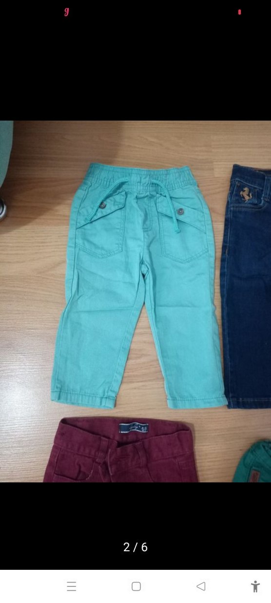 Renkli Erkek Çocuk Bol Kesim Denim Pantolon - Görsel 2