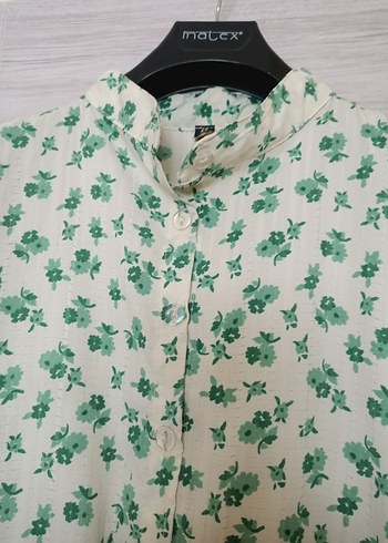 Yeşil Uzun Düğmeli Kadın Elbise - Görsel 6