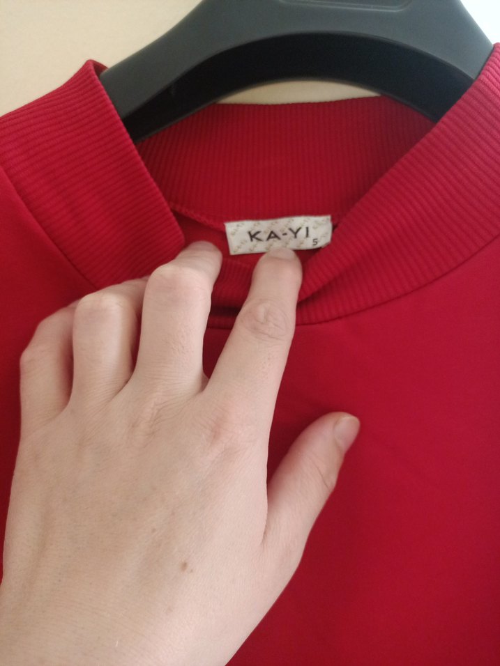 Bordo Uzun Kollu Salaş Hamile Tunik - Görsel 5