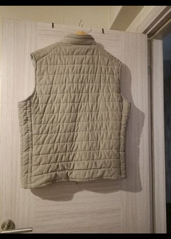 Gri Fermuarlı Kolsuz erkek şişme Yelek - Görsel 3
