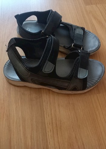 Erkek Çocuk Siyah Sokak Stili Sandalet - Görsel 2