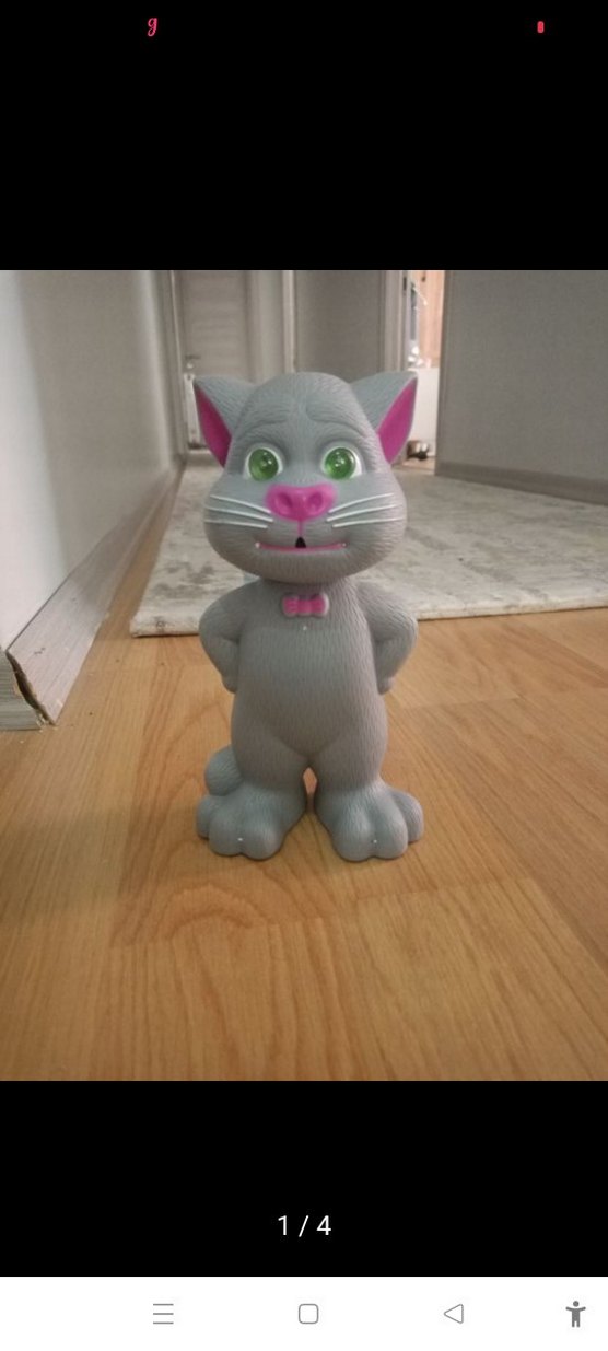 Konuşan Gri Kedi Oyuncak AI TOUCH - Görsel 2