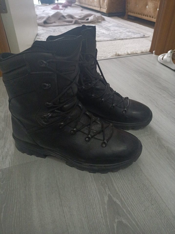 YDS Odin Siyah Deri Biker Bot 47 numara - Görsel 3