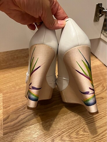 37,5 Beden beyaz Renk Nine West platform topuk ayakkabı