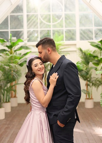 s Beden Lişa Drapeli Uzun Abiye nişan Elbisesi