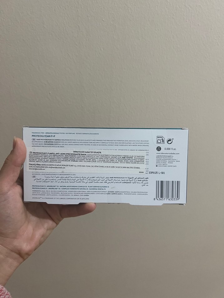 Babe Proteoglycan F+F Cilt Elastikliği Ampulü - Görsel 2
