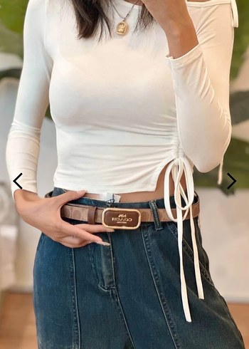 Coach Kahverengi Deri Kadın Kemer - Görsel 4