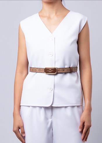 Coach Kahverengi Deri Kadın Kemer - Görsel 3