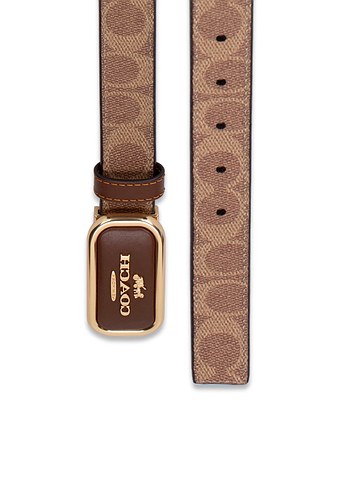 Coach Kahverengi Deri Kadın Kemer - Görsel 2