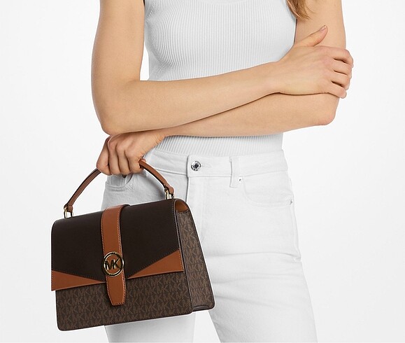  Beden kahverengi Renk Michael kors çanta