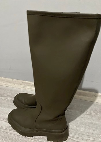Haki Rugan Dizüstü Kadın Çizme - Görsel 2