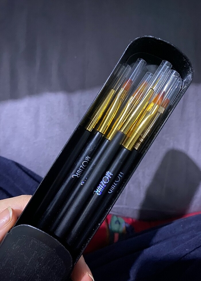 Kalıcı oje ve protez tırnak fırça seti - Görsel 4