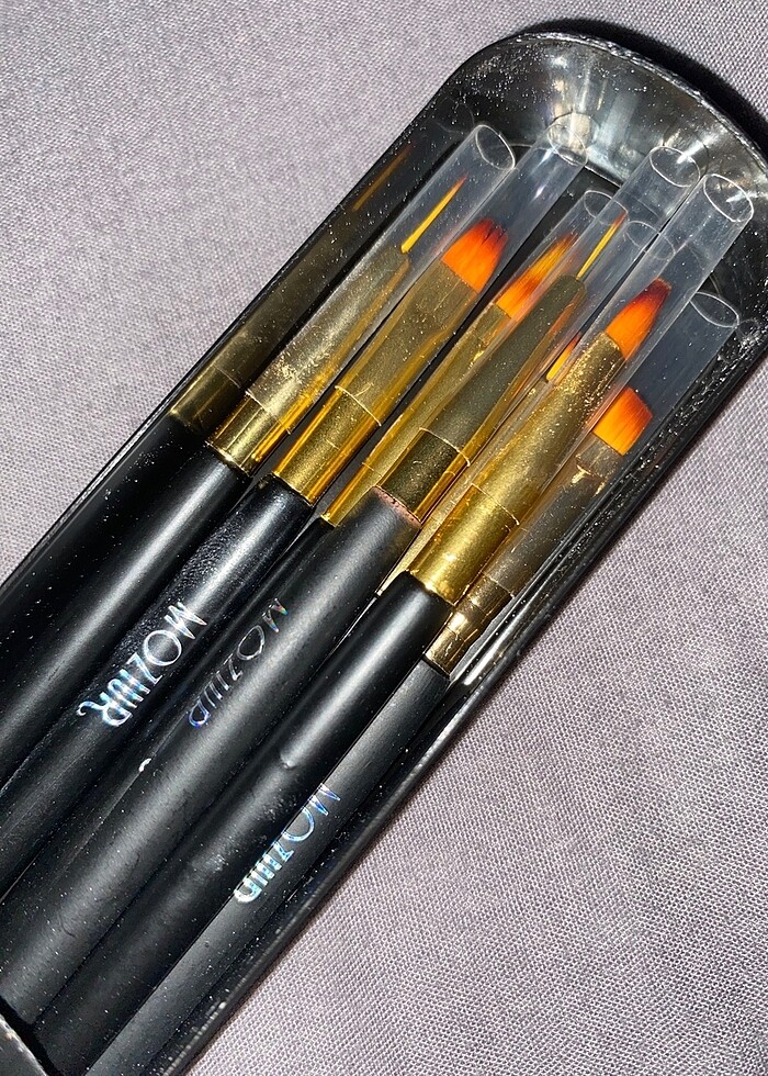 Kalıcı oje ve protez tırnak fırça seti - Görsel 2