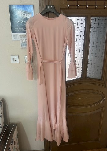 Bej Pembe Abiye - Görsel 3