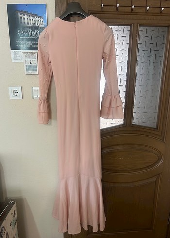 Bej Pembe Abiye - Görsel 5